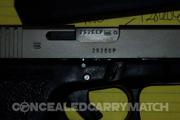 Where Is The Serial Number On A Glock Handgun? 